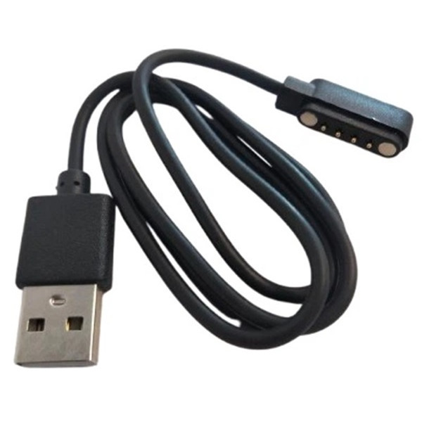 DM Зарядний кабель для смарт-годинників 4-pin 9.0mm Black Харків - зображення 4