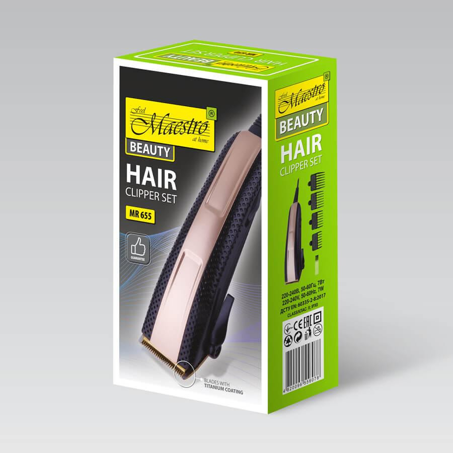 Машинка для стрижки волос Maestro MR-655TI 7 Вт Киев - изображение 4