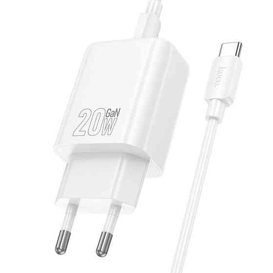 СЗУ Hoco N61 Gentle PD20W+QC3.0 (1USB-A/1C) + кабель Type-C to Type-C Херсон
