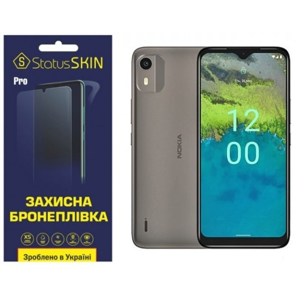 Поліуретанова плівка StatusSKIN Pro на екран Nokia C12 Глянцева (Код товару:26952) Харків - зображення 2