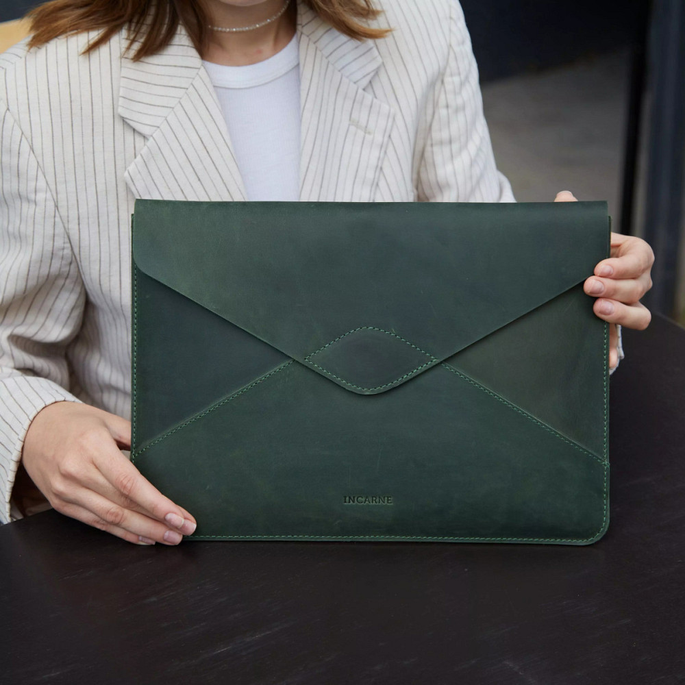 Чехол для ноутбука винтажный Incarne Message MacBook Air 15" 2023-2025 message-green-vintage-air-15  Київ - зображення 2