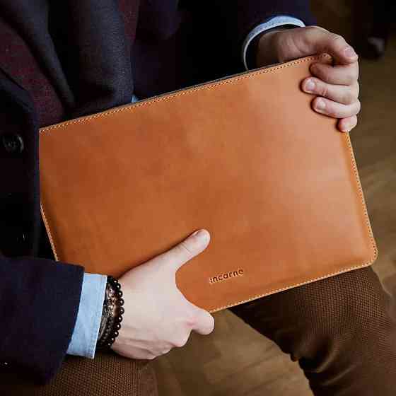 Чехол для ноутбука винтажный Incarne Gamma Plus MacBook Pro 16" 2019-2025 gamma-plus-cognac-vintage- Київ