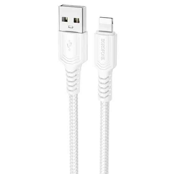 Дата кабель Borofone BX116 Certain USB to Lightning 2.4A (1m) Херсон