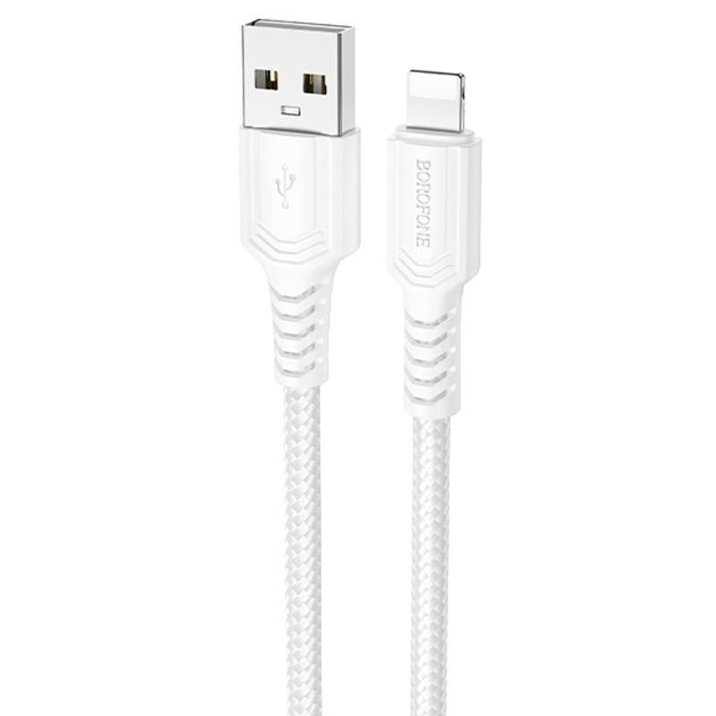 Дата кабель Borofone BX116 Certain USB to Lightning 2.4A (1m) Херсон - изображение 1