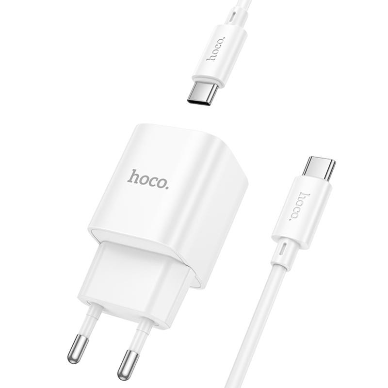 СЗУ Hoco C147A PD20W+QC3.0 (1USB-A/1C) + кабель Type-C to Type-C Херсон - зображення 3