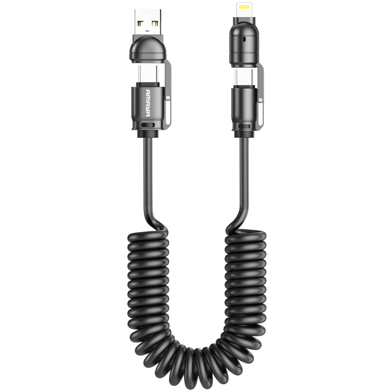 Дата кабель Amaya ACD-330 4in1 Type-C/USB to Lightning/Type-C 240W (2m) Херсон - зображення 1