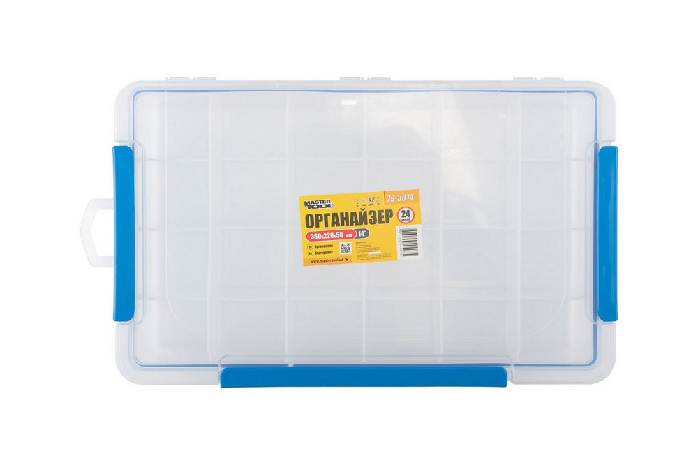 Органайзер герметичный MASTERTOOL 14'' 360х220х50 мм 24 секции 79-3014 Харків - зображення 1