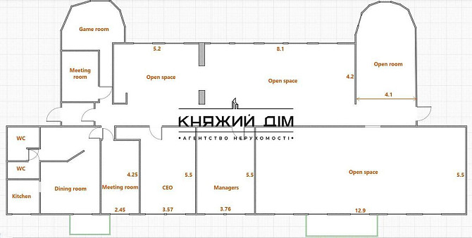 Оренда офісу вул. Б. Хмельницького, м. Університет код 1419257 Киев - изображение 1