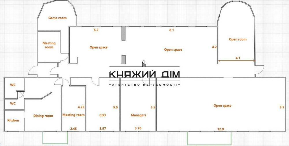 Оренда офісу вул. Б. Хмельницького, м. Університет код 1419257 Київ - зображення 1