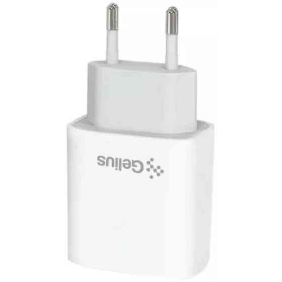 Мережевий зарядний пристрій Gelius Genesis Merge GP-HC060 GaN USB+Type-C 35W White (Код товару:41876 Харків