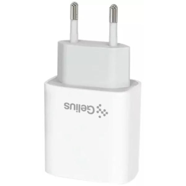 Мережевий зарядний пристрій Gelius Genesis Merge GP-HC060 GaN USB+Type-C 35W White (Код товару:41876 Харків - зображення 2