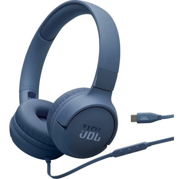 Навушники JBL Tune 520C Type-C Blue (JBLT520CBLU) (Код товару:40864) Харків - зображення 1