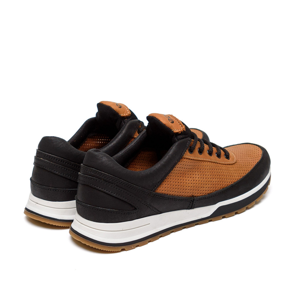 Мужские кожаные летние кроссовки, перфорация E-series Classic brown Київ - зображення 4