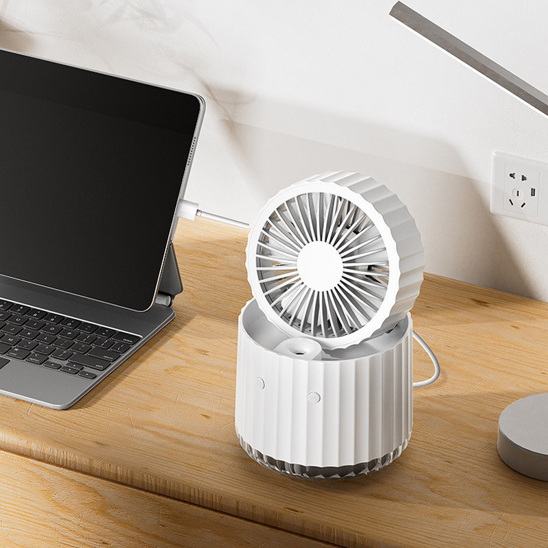 Настольный вентилятор Rapid Cooling 3in1 с водяным охлаждением и подсветкой 1200 mAh Херсон - зображення 5