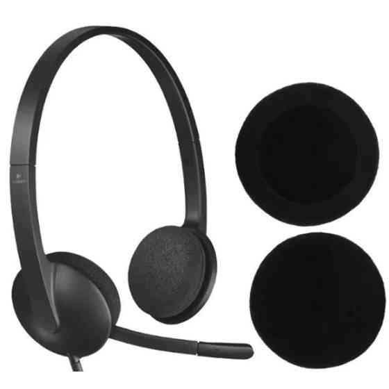 DM Амбушюри Sponge Universal 50 mm для Logitech H330/H340/H600/H111/Sennheiser PX100/PX200 2шт Black Харків