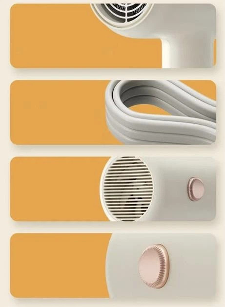 Фен Enchen Hair dryer AIR7 1800 Вт белый Киев - изображение 6