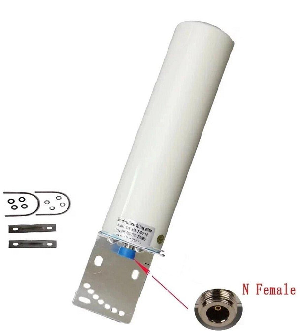 Антенна 4G LTE (все сотовые операторы) 650/1200/1600/1800/2100/2700 МГц 10-12 dBi, до 100 Вт, N-fema Днепр - изображение 1