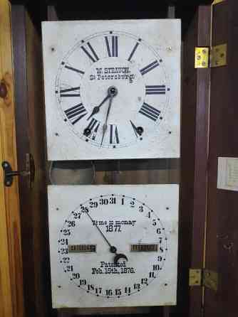 Антикварний настінний годинник W. Strauch, Петербург, XIX століття Киев