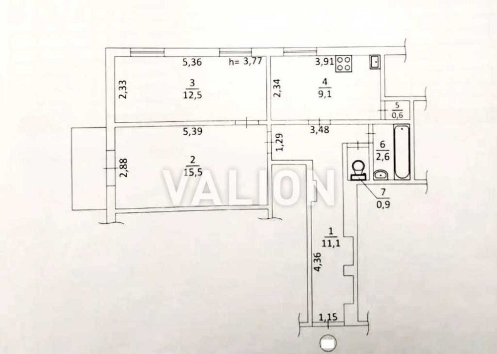 продажа 2-к квартира Киев, Шевченковский, 140000 $ Київ - зображення 3