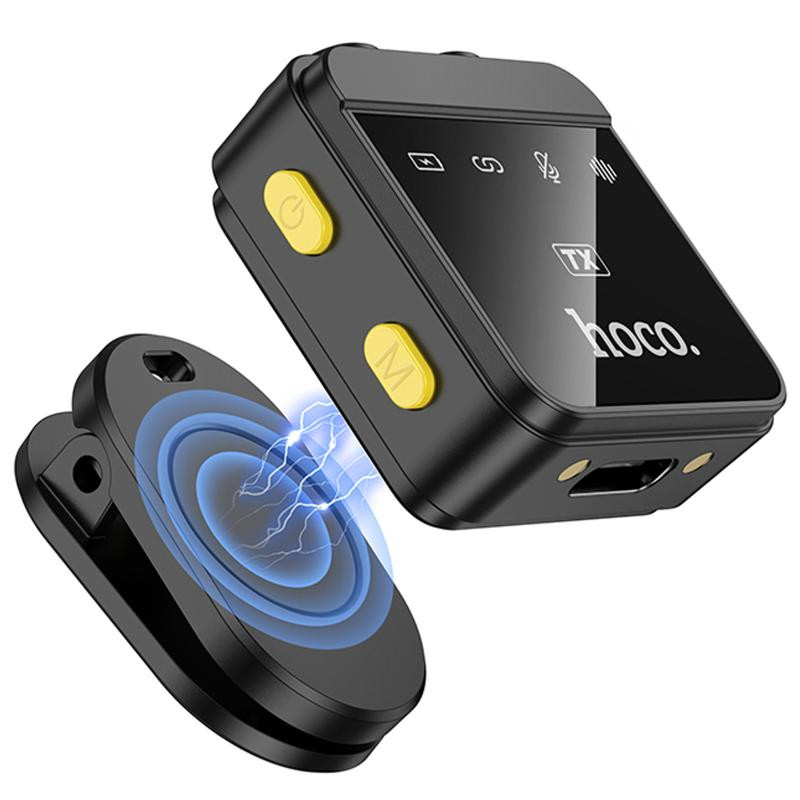 Петличный беспроводной микрофон Hoco L17 Dual-mic magnetic (Lightning/Type-C) Херсон - изображение 4