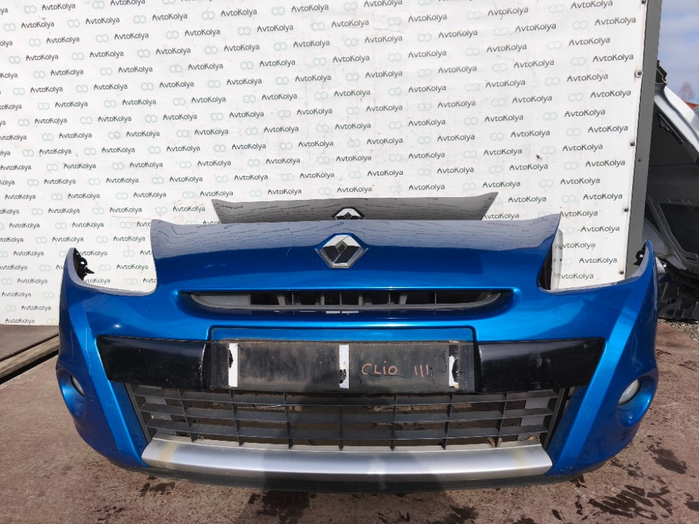 Бампер передний Renault Clio III 2009-2012 рестайлинг (8200799935) Ковель - изображение 2