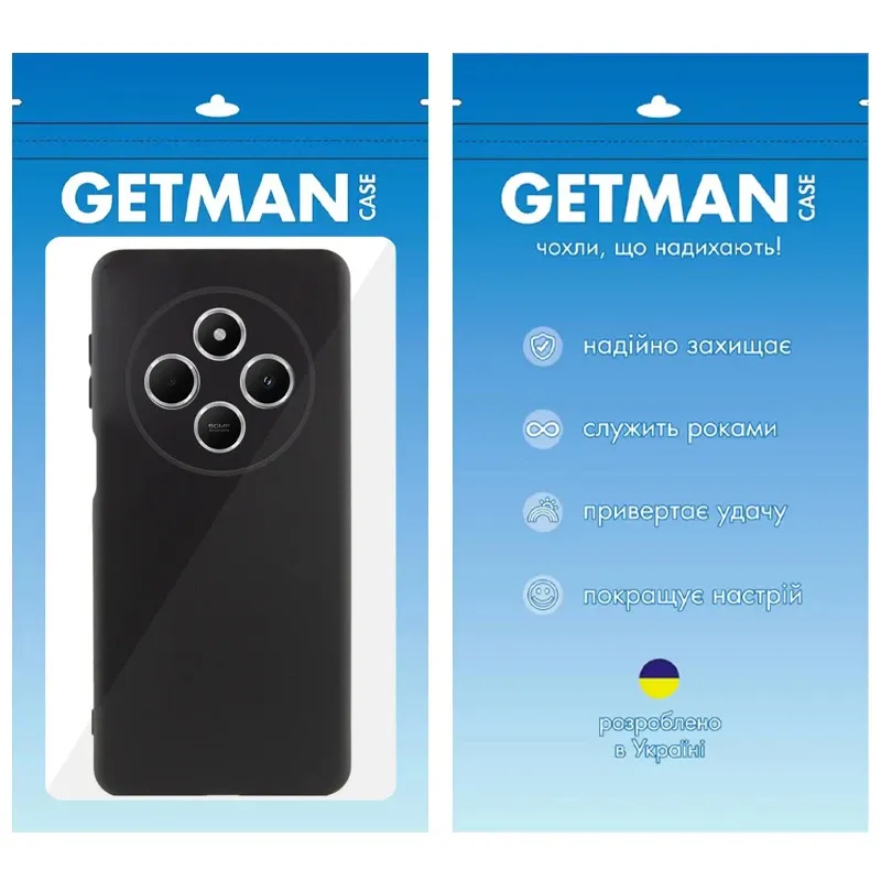 Чехол TPU GETMAN Liquid Silk Full Camera для Xiaomi Redmi 14C / Poco C75 Херсон - зображення 4