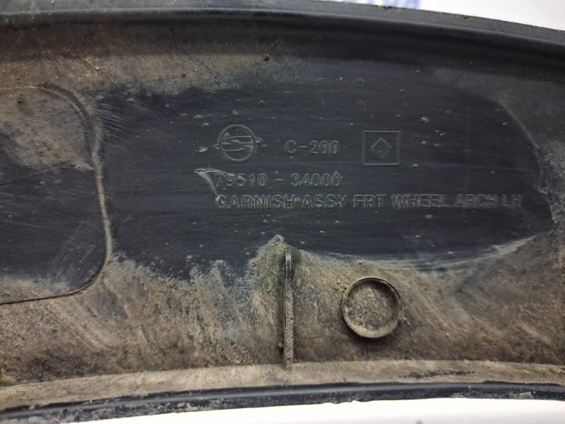 Накладка крыла SsangYong Korando C200 2.0 DIESEL D20DT 2010 перед. лев. (б/у) Київ - зображення 5