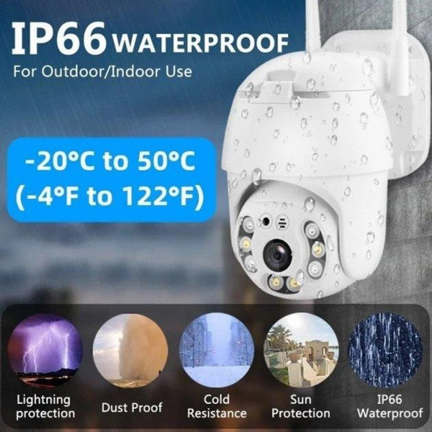 Поворотная уличная IP камера видеонаблюдения PTZ WiFi xm 2mp с удаленным доступом Одеса - зображення 5
