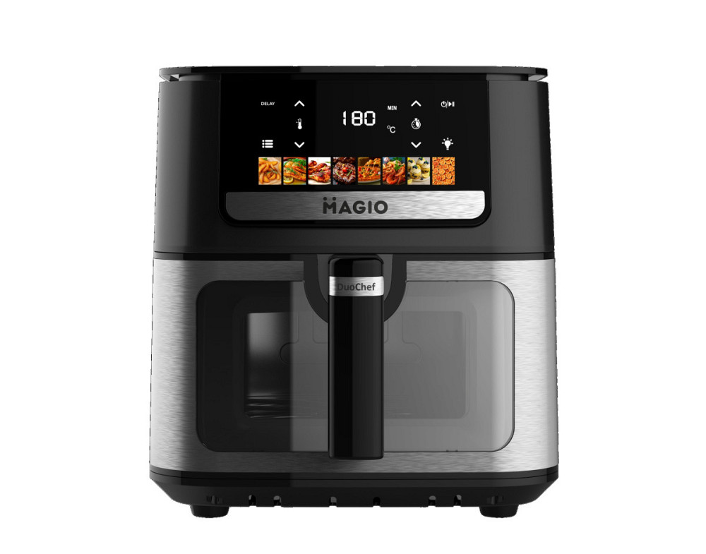 Мультипечь на 2 тэна Magio DuoChef MG-415 10 л 3500 Вт серебристая Київ - зображення 1