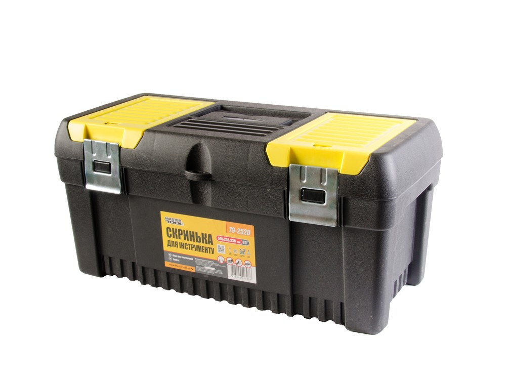Ящик для инструментов MASTERTOOL с металлическими замками органайзеры 20" 510х245х235 мм 79-2520 Харьков - изображение 1