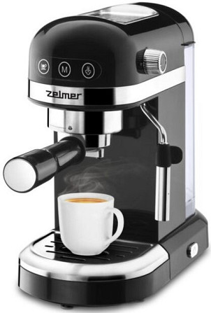 Кофеварка рожковая ZELMER ZCM7295 1350 Вт черная Киев - изображение 5