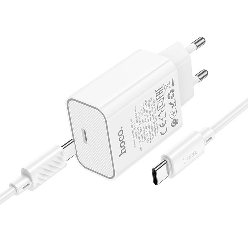 СЗУ Hoco C143A Benefit PD20W (1USB-C) + кабель Type-C to Type-C Херсон - изображение 3
