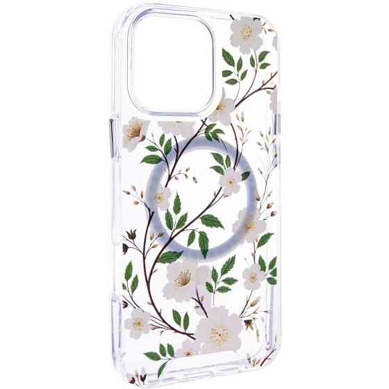 TPU+PC чехол Clear Garden with MagSafe для Apple iPhone 16 (6.1") Херсон