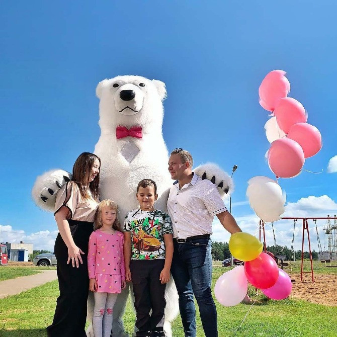Белый медведь Смела,Каменка,Городище,Шпола,Корсунь,Черкассы заказ аниматора. Сміла - зображення 3