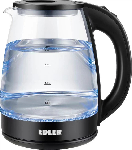 Электрочайник Edler EK5525SSG 1.8 л черный Київ - зображення 1