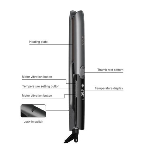 Выпрямитель для волос IPARAH P-112 65 Вт черный Київ - зображення 3