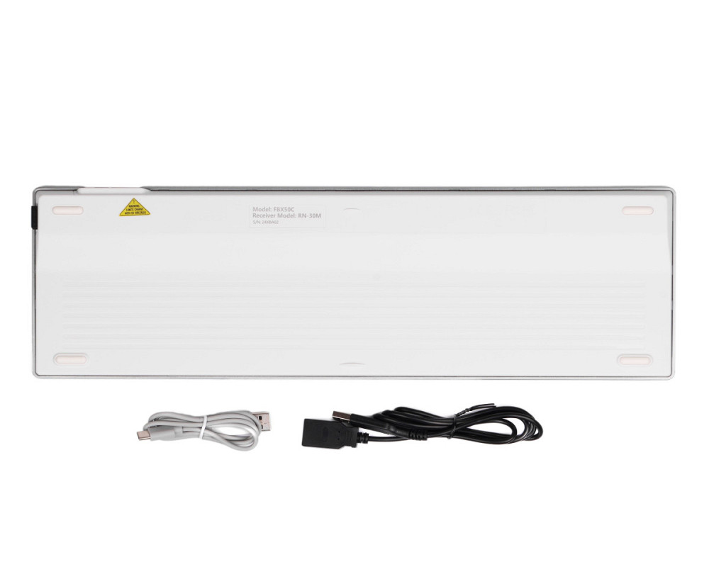 Клавиатура беспроводная A4Tech Fstyler FBX50C(White) белая Київ - зображення 7