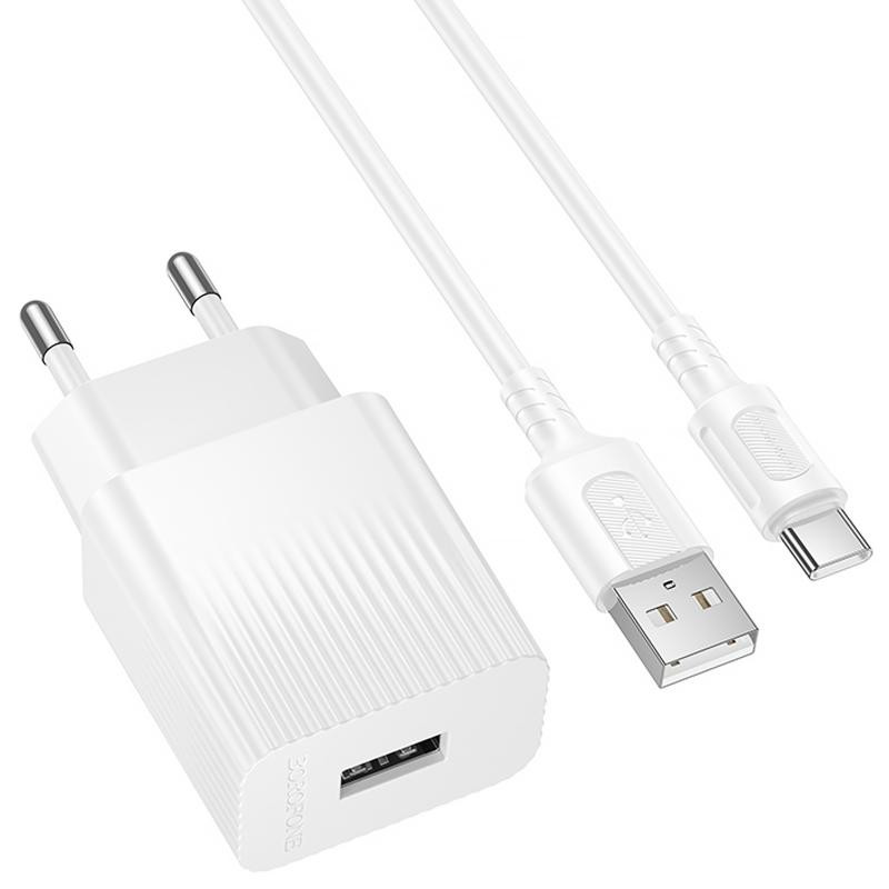 СЗУ Borofone BAS71A Source 10.5W (1USB-A) + кабель USB to Type-C Херсон - изображение 2