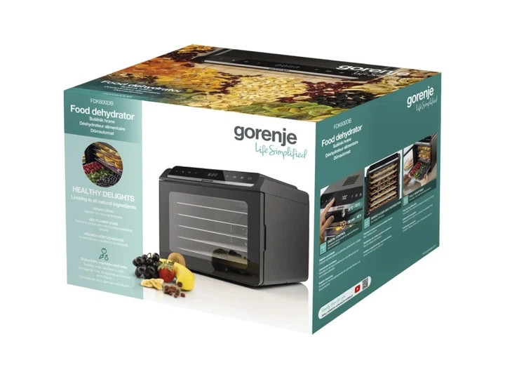 Сушилка для овощей и фруктов Gorenje FDK600DB 580 Вт черная Київ - зображення 8