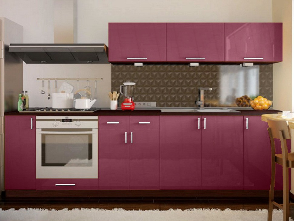 Пряма кухня ВІП-Майстер Марго фатін 2,7 метра ❀ VIP-Master Margo 2700 Київ - зображення 4