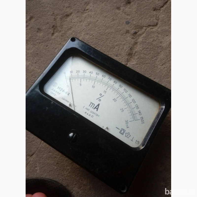 Миллиамперметры М-24-64, 0-30мА. 0-150% -1шт. 250грн Харків - зображення 2