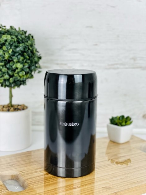Термос харчовий Edenberg 90127 800 мл чорний (уцінка) Київ - зображення 1