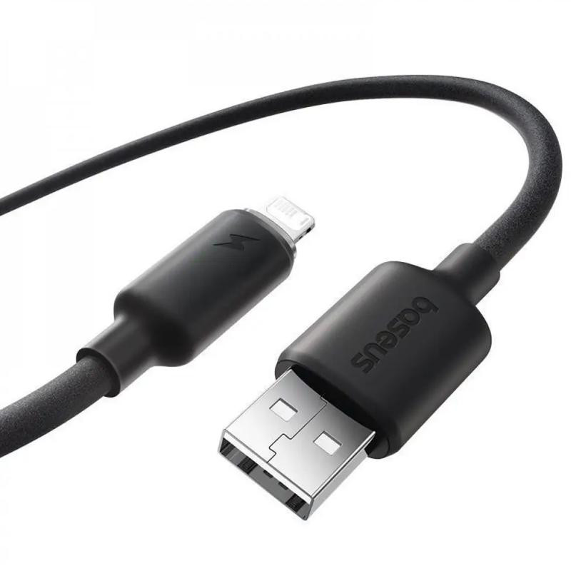 Дата кабель Baseus Foamed Silicone USB to Lightning 2.4A (1m) (E04269) Херсон - изображение 3