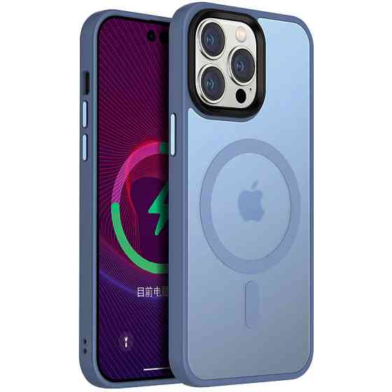 TPU+PC чехол Metal Buttons with MagSafe Colorful для Apple iPhone 12 Pro / 12 (6.1") Херсон