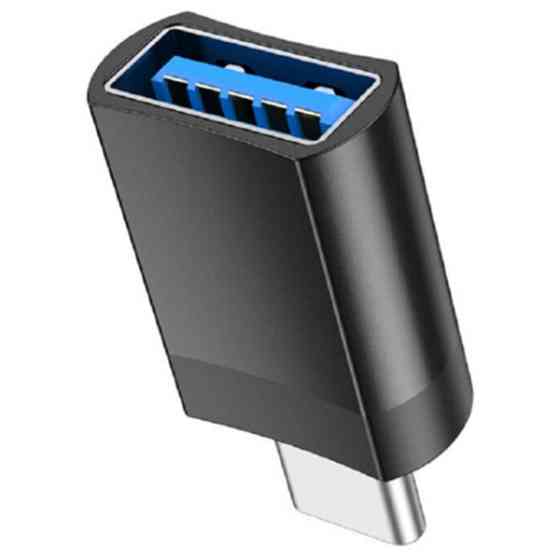 Адаптер Hoco UA17 Type-C male to USB female OTG USB3.0 Black Харків