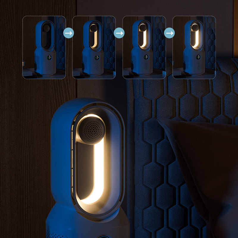 Настольный вентилятор F8 3in1 с Bluetooth-динамиком и ночником 4000mAh Херсон - зображення 6