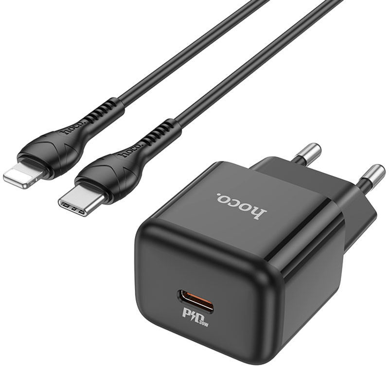СЗУ Hoco N32 Glory PD30W (1USB-C) + кабельType-C to Lightning Херсон - зображення 8