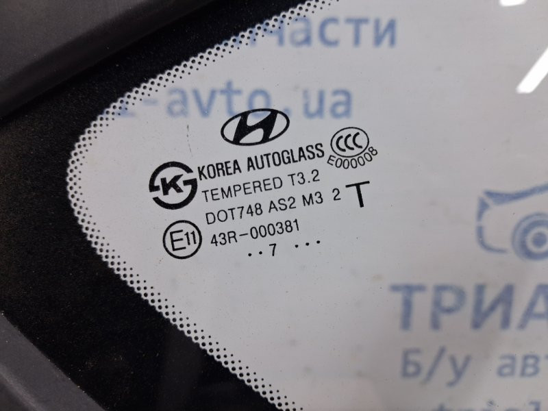 Стекло в кузов заднее правое Hyundai I30 FD 1.6 DIESEL D4FB 2007 (б/у) Киев - изображение 4
