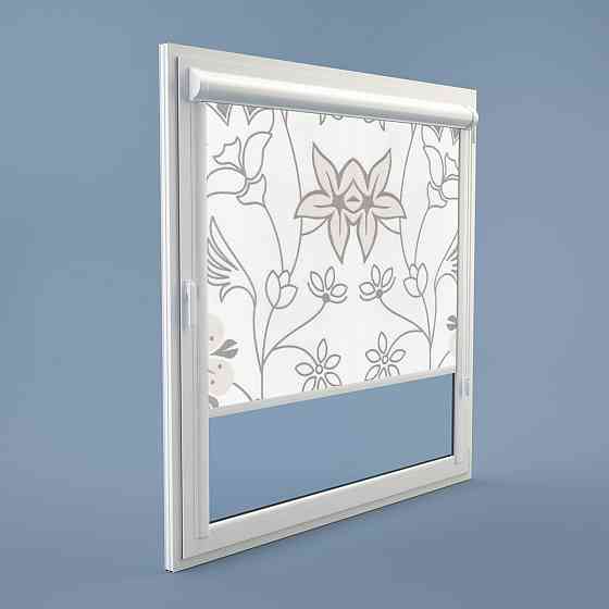 Рулонна штора Rolets Квіти 2-52731-425 42.5x170 см закритого типу Біла Киев