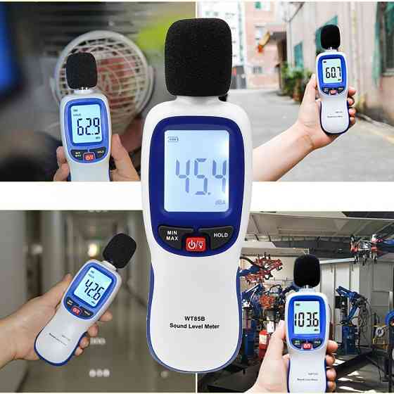 Измеритель шума (шумомер) Bluetooth 30-130 дБ WINTACT WT85B Харків